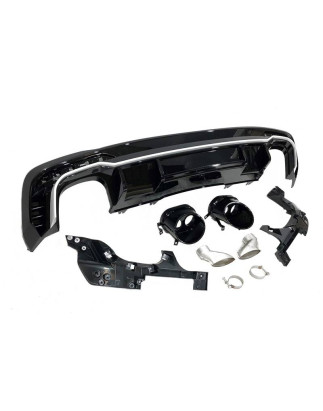 Diffusore Posteriore Audi A4 2020+ Look RS4 (Cod. E-TCA0268)