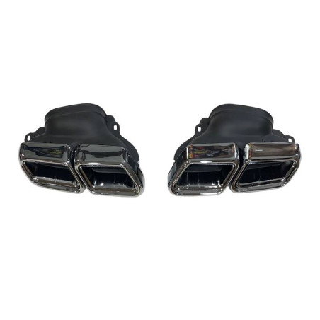 Terminali Di Uscita Di Scarico Mercedes W222 S65 (Cod. E-SIL0135)