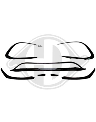 Spoiler anteriore Mercedes classe A W176 AMG Look 12-18 (Cod. D-1682460)