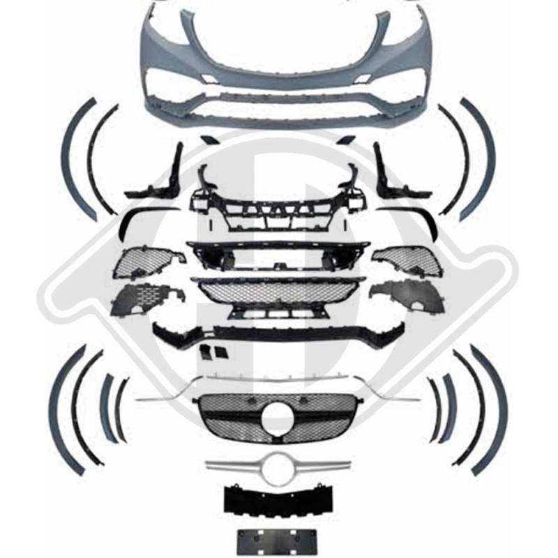 Paraurti anteriore Mercedes GLE-Klasse (W166) 15- (Cod. D-1692351)