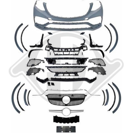 Paraurti anteriore Mercedes GLE-Klasse (W166) 15- (Cod. D-1692351)