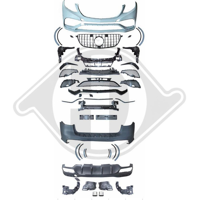 Paraurti anteriore Mercedes GLE-Klasse (W166) 15- (Cod. D-1692354)