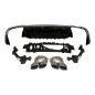 Diffusore Posteriore Mercedes W213 2020+ 4 porte look AMG E63 ABS (Cod. E-TCM0279)