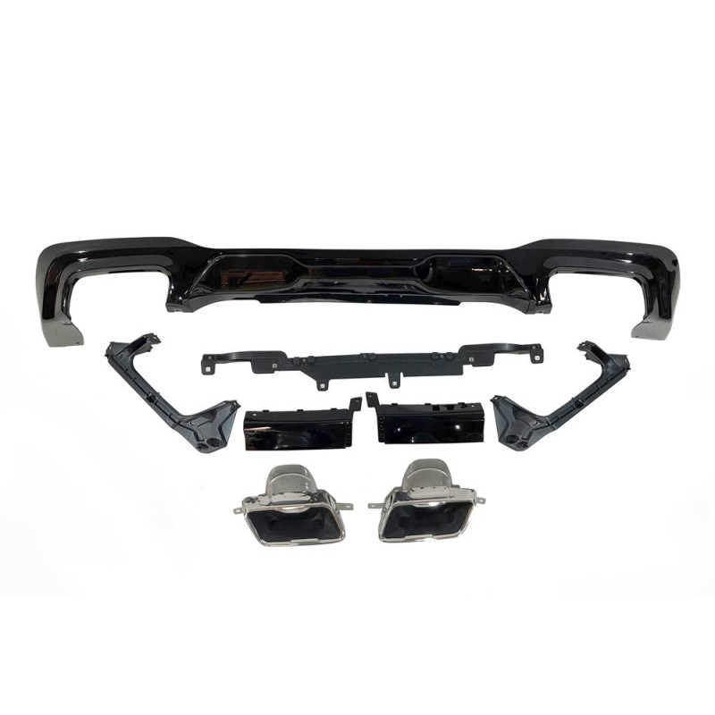 Diffusore Posteriore BMW F44 look M Performance Nero lucido (Cod. E-TCBF447)