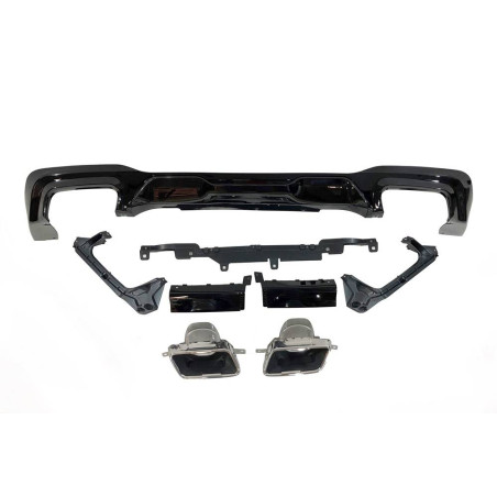Diffusore Posteriore BMW F44 look M Performance Nero lucido (Cod. E-TCBF447)