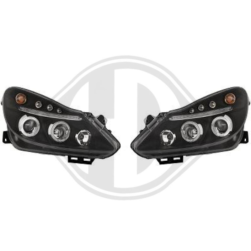 SET FARI ANTERIORI Opel Corsa D 3/5 PORTE 06-10 (Cod. D-1814480)