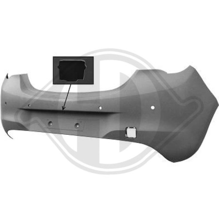 Paraurti posteriore Opel Corsa E 3/5 PORTE 15-19 (Cod. D-1815058)