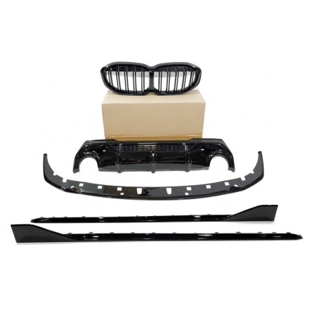 Kit Estetico BMW F40 Look M Performance Nero lucido (Cod. E-TCB4193F403)