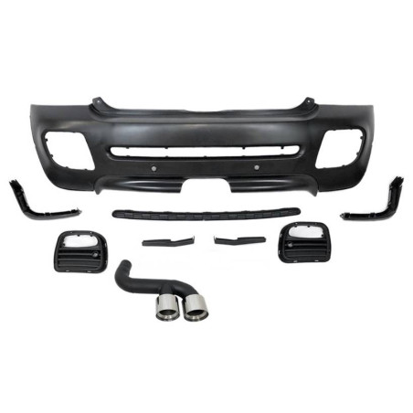 Paraurti Posteriore Mini Cooper S R56 2006-2013 Look JCW Terminali Di Uscita (Cod. E-TCMINI220125)