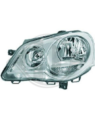 Faro principale 17N° funzioni spia: 4 Volkswagen Cross Polo 05-09 (Cod. D-2205181)