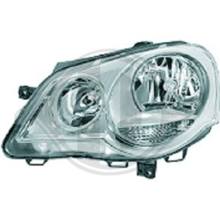 Faro principale 17N° funzioni spia: 4 Volkswagen Cross Polo 05-09 (Cod. D-2205181)