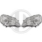 SET FARI ANTERIORI Volkswagen Polo 05-09 (Cod. D-2205780)