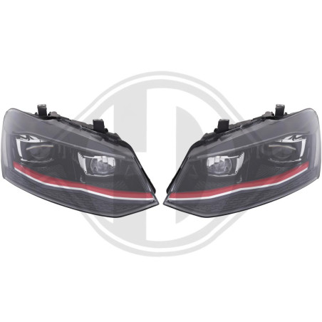 SET FARI ANTERIORI Volkswagen Polo 3/5 PORTE 09-14 (Cod. D-2206582)