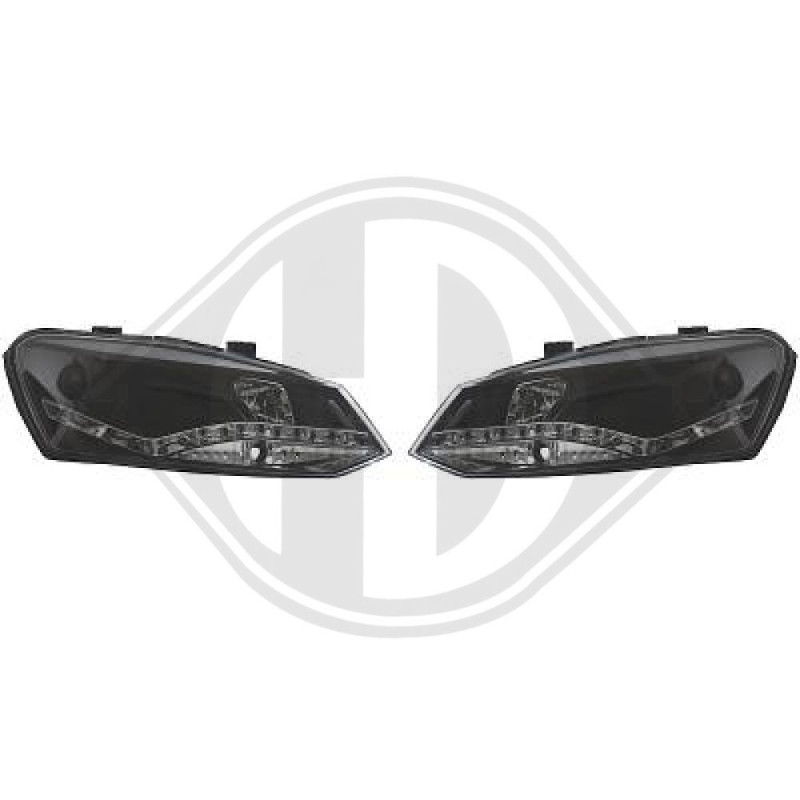 SET FARI ANTERIORI Volkswagen Polo 3/5 PORTE 09-14 (Cod. D-2206685)