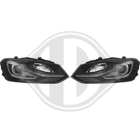 SET FARI ANTERIORI Volkswagen Polo 3/5 PORTE 09-14 (Cod. D-2206786)