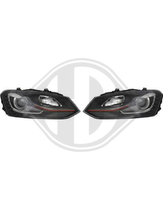SET FARI ANTERIORI Volkswagen Polo 3/5 PORTE 09-14 (Cod. D-2206787)