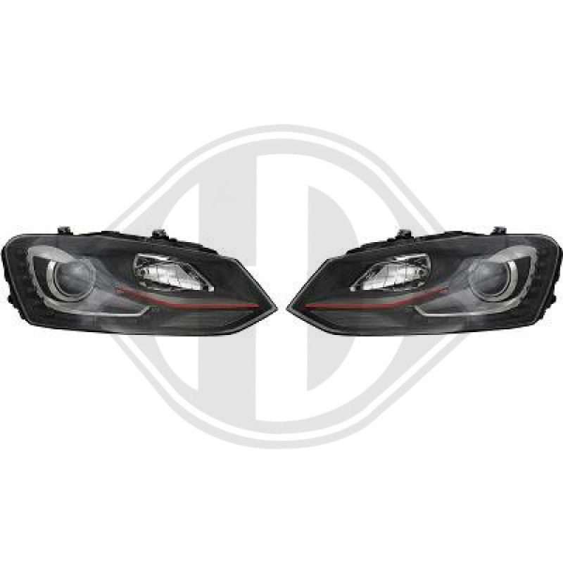 SET FARI ANTERIORI Volkswagen Polo 3/5 PORTE 09-14 (Cod. D-2206787)