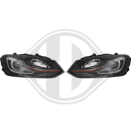 SET FARI ANTERIORI Volkswagen Polo 3/5 PORTE 09-14 (Cod. D-2206787)