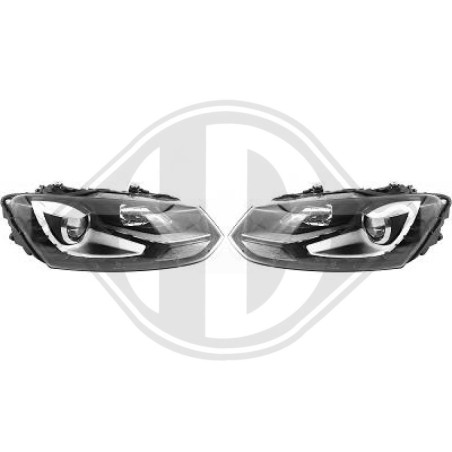 SET FARI ANTERIORI Volkswagen Polo 3/5 PORTE 09-14 (Cod. D-2206788)