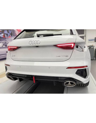 Diffusore Posteriore Audi A3 Sportback 2021+ SLine Look RS3 ABS (Cod. E-TCA0275)
