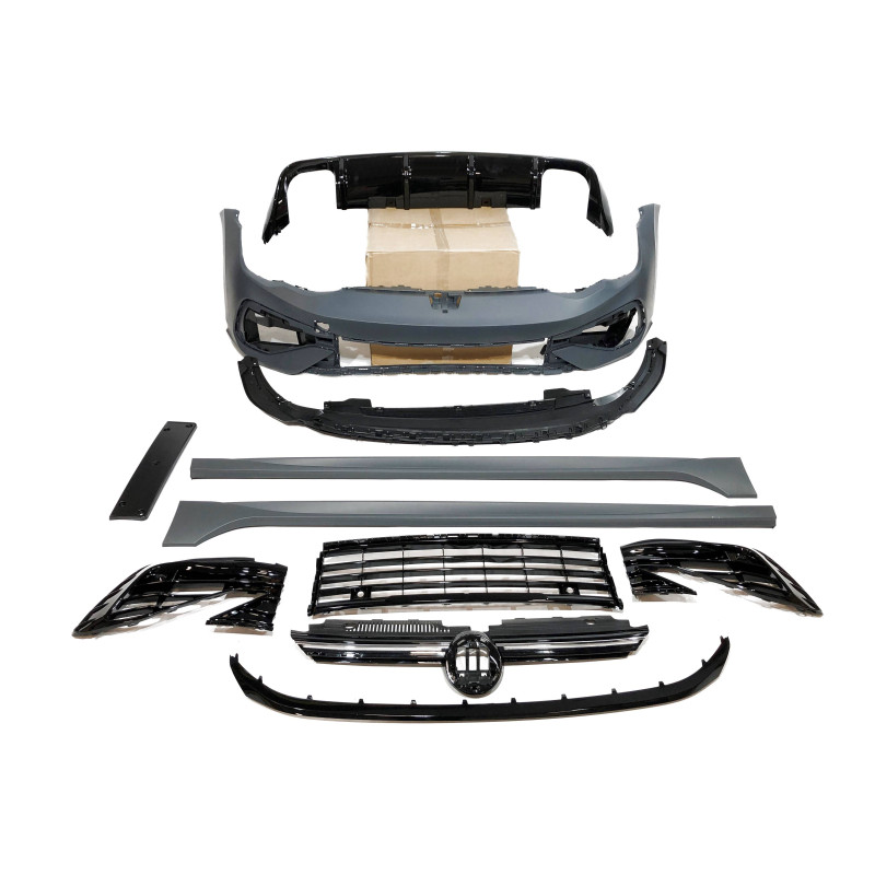 Kit estetico Volkswagen Golf 8  3/5 Porte Look R20 2 Scarico (Cod. E-TCW7063)