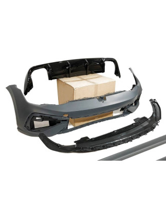 Kit estetico Volkswagen Golf 8  3/5 Porte Look R20 2 Scarico (Cod. E-TCW7063)