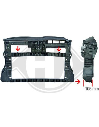 Pannellatura anteriore Volkswagen Golf VI GTI/GTD 08-12 (Cod. D-2215002)