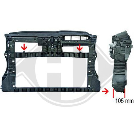 Pannellatura anteriore Volkswagen Golf VI GTI/GTD 08-12 (Cod. D-2215002)
