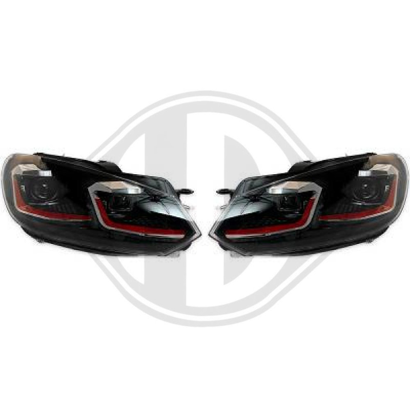 SET FARI ANTERIORI Volkswagen Golf VI berlina 08-12 (Cod. D-2215481)
