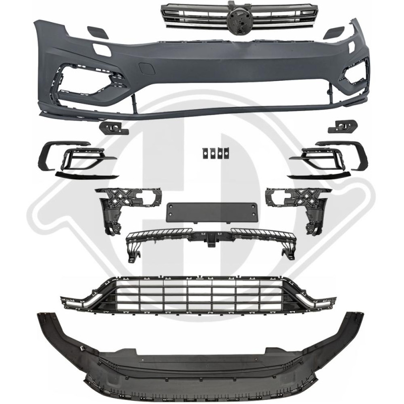 Paraurti anteriore Volkswagen Golf VII berlina 12-17 (Cod. D-2216351)