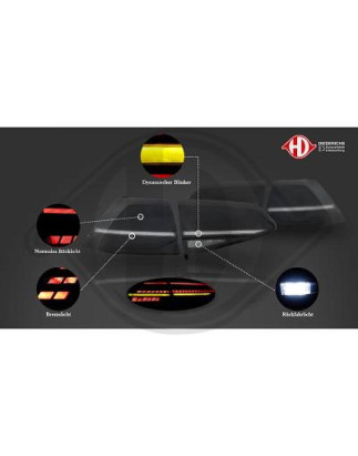 Kit fanalino posteriore Volkswagen Golf VII berlina 12-17 (Cod. D-2216496)