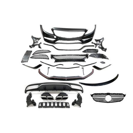 Kit Estetico Mercedes W205 2014-2018 Coupe Look AMG C63 (Cod. E-TCM020001610255206001641)