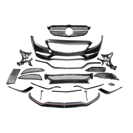 Kit Estetico Mercedes W205 2014-2018 Coupe Look AMG C63 (Cod. E-TCM020001610255206001641)
