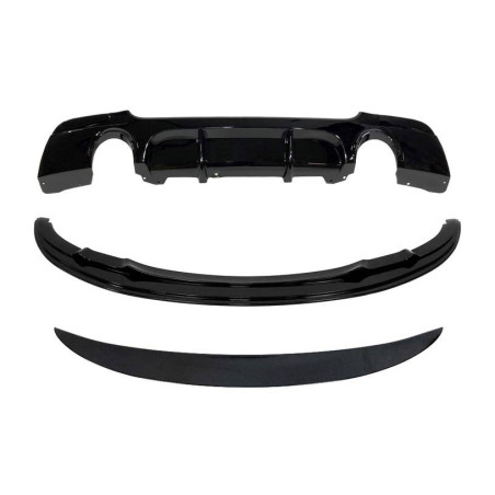 Kit Estetico BMW E92 2006-2009 look M Performance Nero lucido (Cod. E-TCB7019625466076)