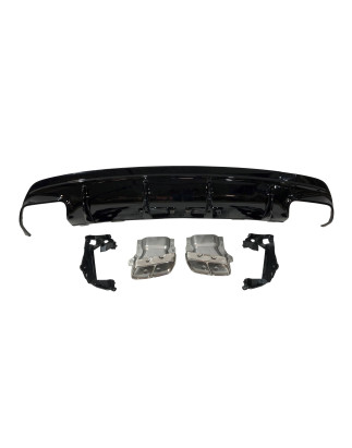 Diffusore Posteriore Mercedes CLA W117 2013-2015 4D/SW Style Facelift look A45 (Cod. E-TCM0334)