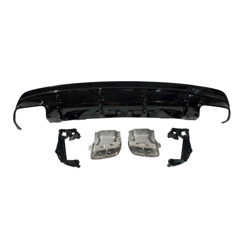 Diffusore Posteriore Mercedes CLA W117 2013-2015 4D/SW Style Facelift look A45 (Cod. E-TCM0334)