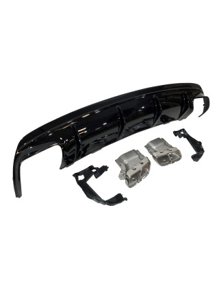 Diffusore Posteriore Mercedes CLA W117 2013-2015 4D/SW Style Facelift look A45 (Cod. E-TCM0334)