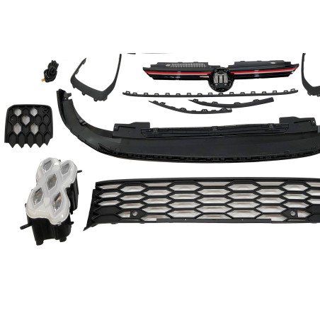 Paraurti Anteriore Volkswagen Golf 8 2019-2023 Look GTI (Cod. E-TCW5220)