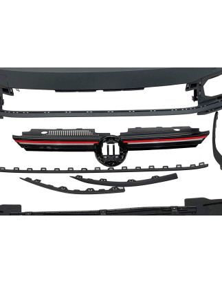 Paraurti Anteriore Volkswagen Golf 8 2019-2023 Look GTI (Cod. E-TCW5220)