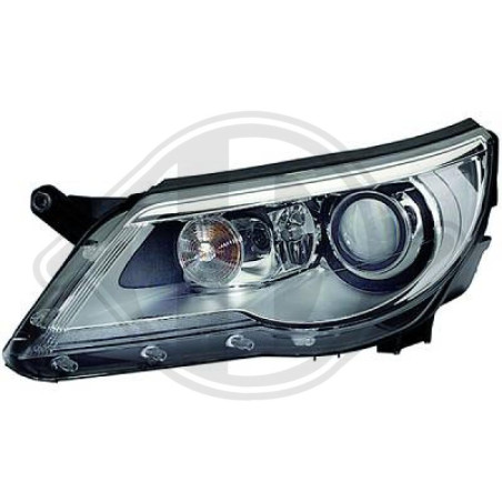 Faro principale 17N° funzioni spia: 5 Volkswagen Tiguan 07-11 (Cod. D-2255084)