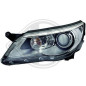 Faro principale 17N° funzioni spia: 5 Volkswagen Tiguan 07-11 (Cod. D-2255085)