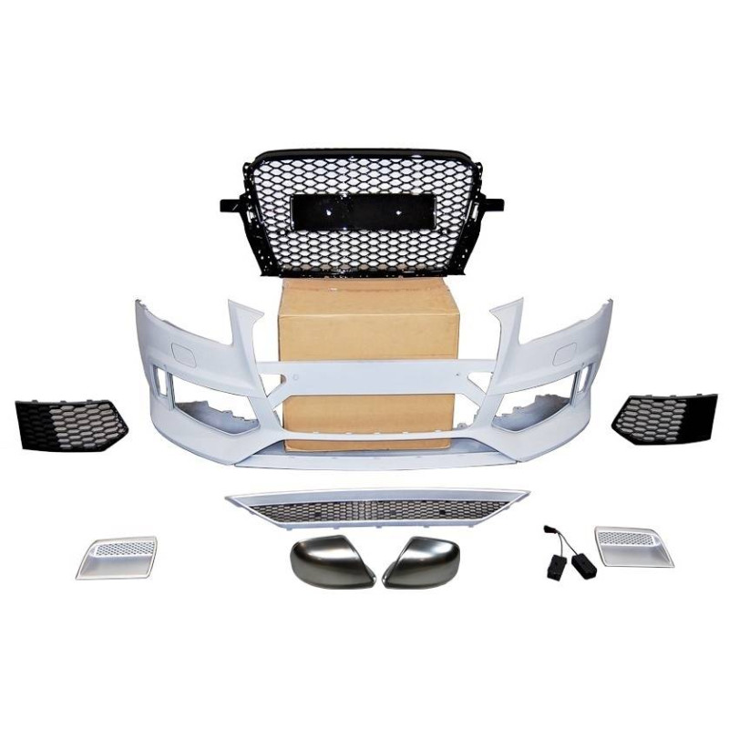 Paraurti Anteriore Audi Q5 2012-2016 Look RSQ5 Copri Specchietti (Cod. E-TCA02041CARA014)