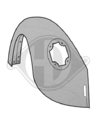 Parafango posteriore sinistro Volkswagen Käfer alle Modelle (Cod. D-2262035)