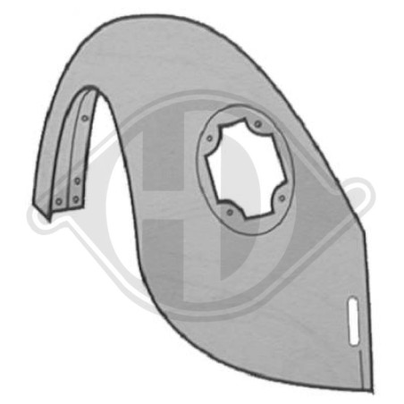 Parafango posteriore sinistro Volkswagen Käfer alle Modelle (Cod. D-2262035)