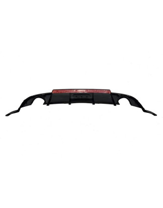 Diffusore Posteriore Volkswagen Golf 7.5 Look TCR Nero lucido Red Light (Cod. E-TCW6130)