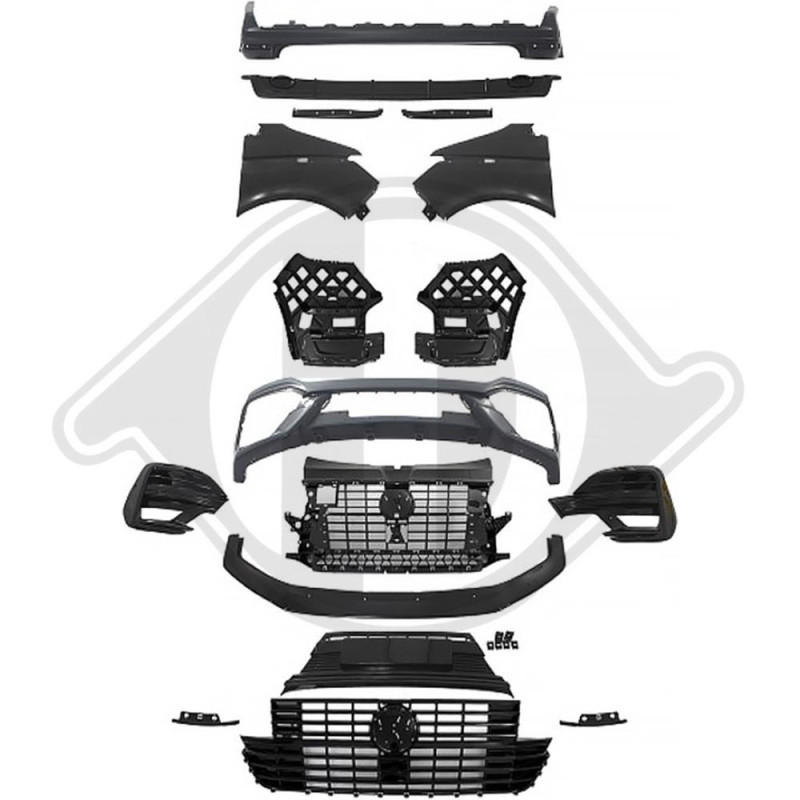 Paraurti posteriore Volkswagen T6 Multivan/Caravelle 15-19 (Cod. D-2274351)