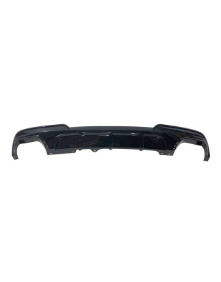 Diffusore Posteriore BMW F10/ F11 10-16 Look Performance 2 Uscite doppio Nero lucido (Cod. E-TCBF340