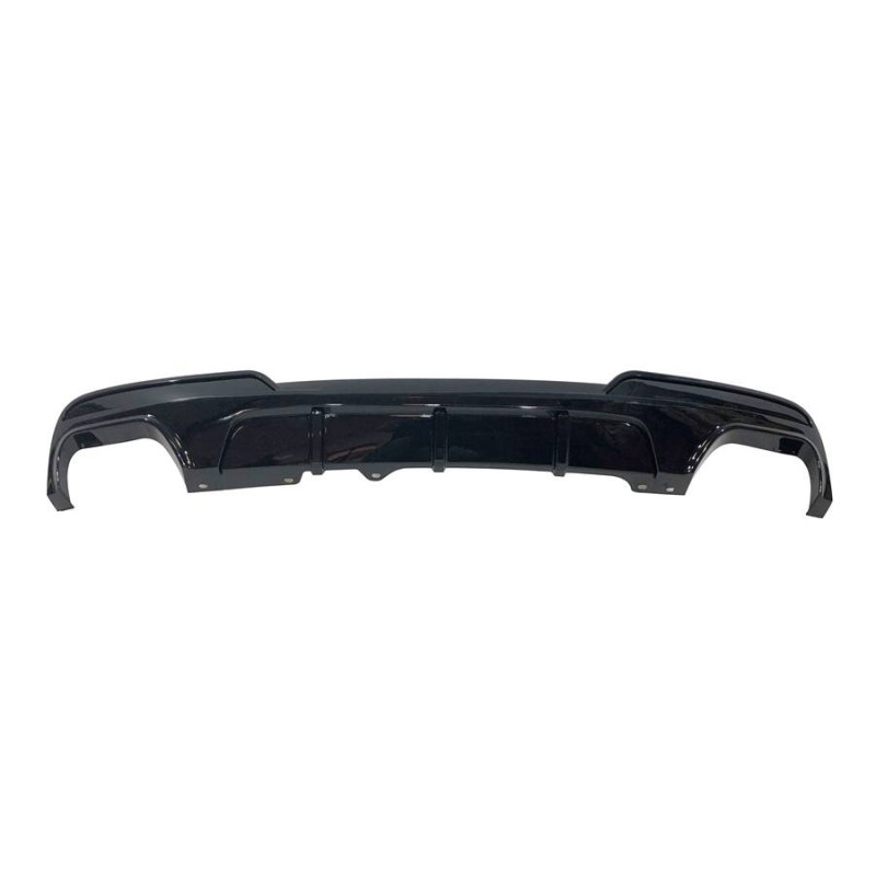 Diffusore Posteriore BMW F10/ F11 10-16 Look Performance 2 Uscite doppio Nero lucido (Cod. E-TCBF340