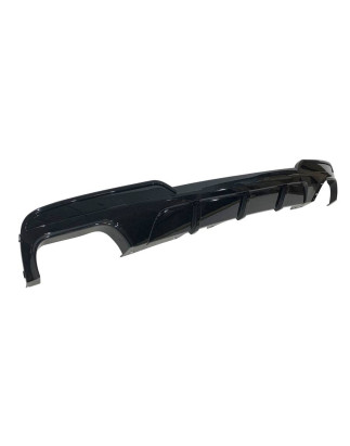 Diffusore Posteriore BMW F10/ F11 10-16 Look Performance 2 Uscite doppio Nero lucido (Cod. E-TCBF340