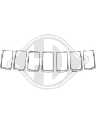 Kit modanature decorative/ protettive Griglia radiatore Chrysler Grand Grand Cherokee 13-16 (Cod. D-